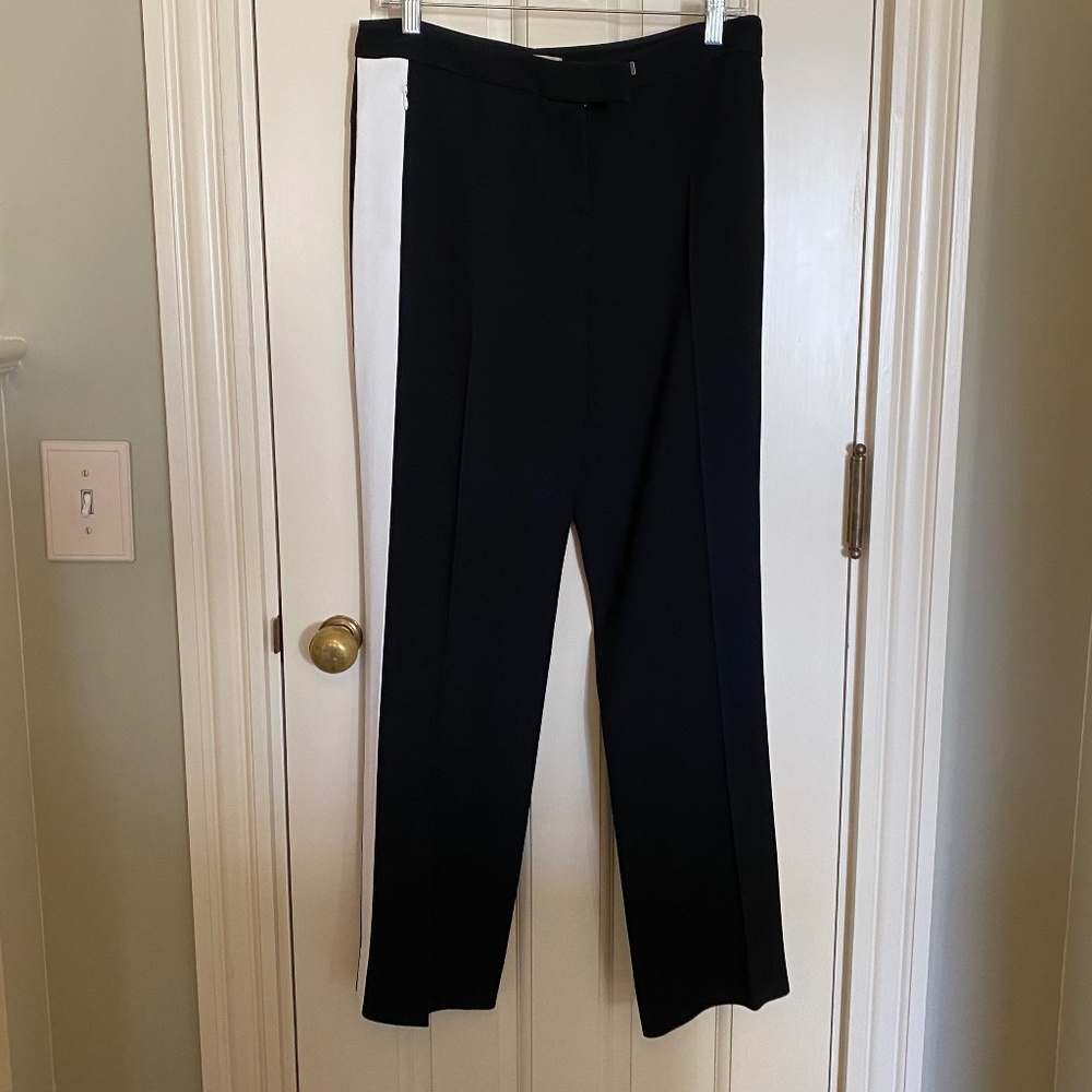 Black Michael Kors Trousers with White Racing Stripe